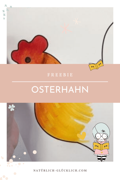 Freebie-Osterhahn-basteln